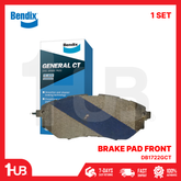 BENDIX BRAKE PAD SUBARU FORESTER 2013-19 / OUTBACK , TRIBECA , LEGACY FRONT DB1722GCT ( 1 SET )
