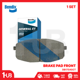 BENDIX BRAKE PAD KIA CARENS 2007-13 / SOUL 1.6L 2014-18 DB1754GCT ( 1 SET )