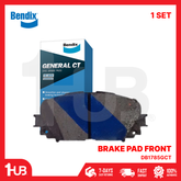 BENDIX BRAKE PAD TOYOTA VIOS G/S 2008-12 / VIOS 1.5G 2013-18 FRONT DB1785GCT ( 1 SET )