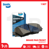 Bendix brake pad set with packaging on a white background