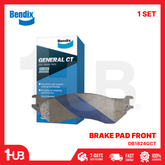 BENDIX BRAKE PAD FORD EXPEDITION 1999-02 / LINCOLN NAVIGATOR FRONT DB1824GCT ( 1 SET )