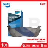 BENDIX BRAKE PAD FORD EXPEDITION , F-150 1999-02 / LINCOLN TOWNCAR 4.6L V8 (05) REAR DB1825GCT ( 1 SET )