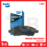 BENDIX BRAKE PAD NISSAN ALMERA 2013-21 FRONT DB1830GCT ( 1 SET )