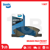 Bendix brake pad set with packaging on a white background