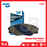 BENDIX BRAKE PAD TOYOTA HILUX 4X2 2010-15 FRONT DB1985GCT ( 1 SET )
