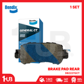 BENDIX BRAKE PAD MAZDA 2 SKYACTIV 2015-19 REAR DB2227GCT ( 1 SET )