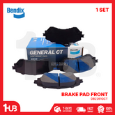 Bendix brake pad set with packaging on a white background