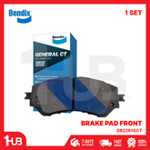 BENDIX BRAKE PAD TOYOTA VIOS , YARIS 2013-21 FRONT DB2261GCT ( 1 SET )