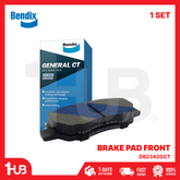 BENDIX BRAKE PAD AN621 SUZUKI CARRY DA52 , DA62 , ALTO 1999-09 / CRUM 660 DG52V FRONT DB2342GCT ( 1 SET )