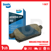 BENDIX BRAKE PAD SUZUKI VITARA (NEW) 2018-21 REAR DB2364GCT ( 1 SET )