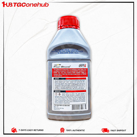 Pro 99 Brake Fluid 500ml PBF4-8190-500 Pro 99 Brake Fluid 500ml PBF4-8190-500