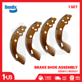 BENDIX BRAKE SHOE ASSEMBLY SUZUKI SWIFT 1.4 2012-16 / CIAZ 2016-22 DS0811 / BS5057 ( 1 SET )