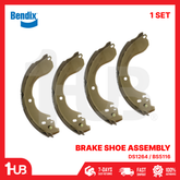BENDIX BRAKE SHOE ASSEMBLY NISSAN GRAND LIVINA 2006-17 DS1264 / BS5116 ( 1 SET )