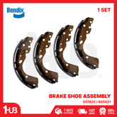 BENDIX BRAKE SHOE ASSEMBLY NISSAN NAVARA 2007-14 / TERRA 2018-22 DS1825 / BS5021 ( 1 SET )
