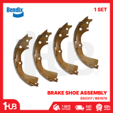 BENDIX BRAKE SHOE ASSEMBLY TOYOTA HI-ACE 1988-94 DS2317 / BS1678 ( 1 SET )