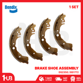 BENDIX BRAKE SHOE ASSEMBLY TOYOTA ECHO , YARIS 2002-05 DS2350 / BS1772 ( 1 SET )