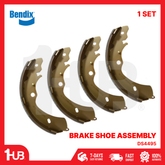 BENDIX BRAKE SHOE ISUZU D-MAX 4X2 2004-17 / TRAVIZ 2020-22 DS4495 BS5010 ( 1 SET )