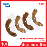 BENDIX BRAKE SHOE MITSUBISHI LANCER 1993-97 DS6712 BS1681 ( 1 SET )