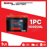 EMTRAC BATTERY 2SM/N50L PLUS PLATINUM 100D26L ( 1 PC )