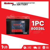 EMTRAC CAR BATTERY 2SM / N50L TITANIUM 80D26L ( 1 PC )