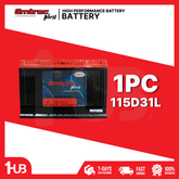 EMTRAC CAR BATTERY N70L/3SMF TITANIUM 3SM 115D31L ( 1 PC )