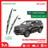 SCHAEFFLER ULTRA PREMIUM WIPER BLADE FOR FORD EVEREST 2016 - 2021 MODEL U-HOOK / MULTI-ADAPTOR BANANA TYPE