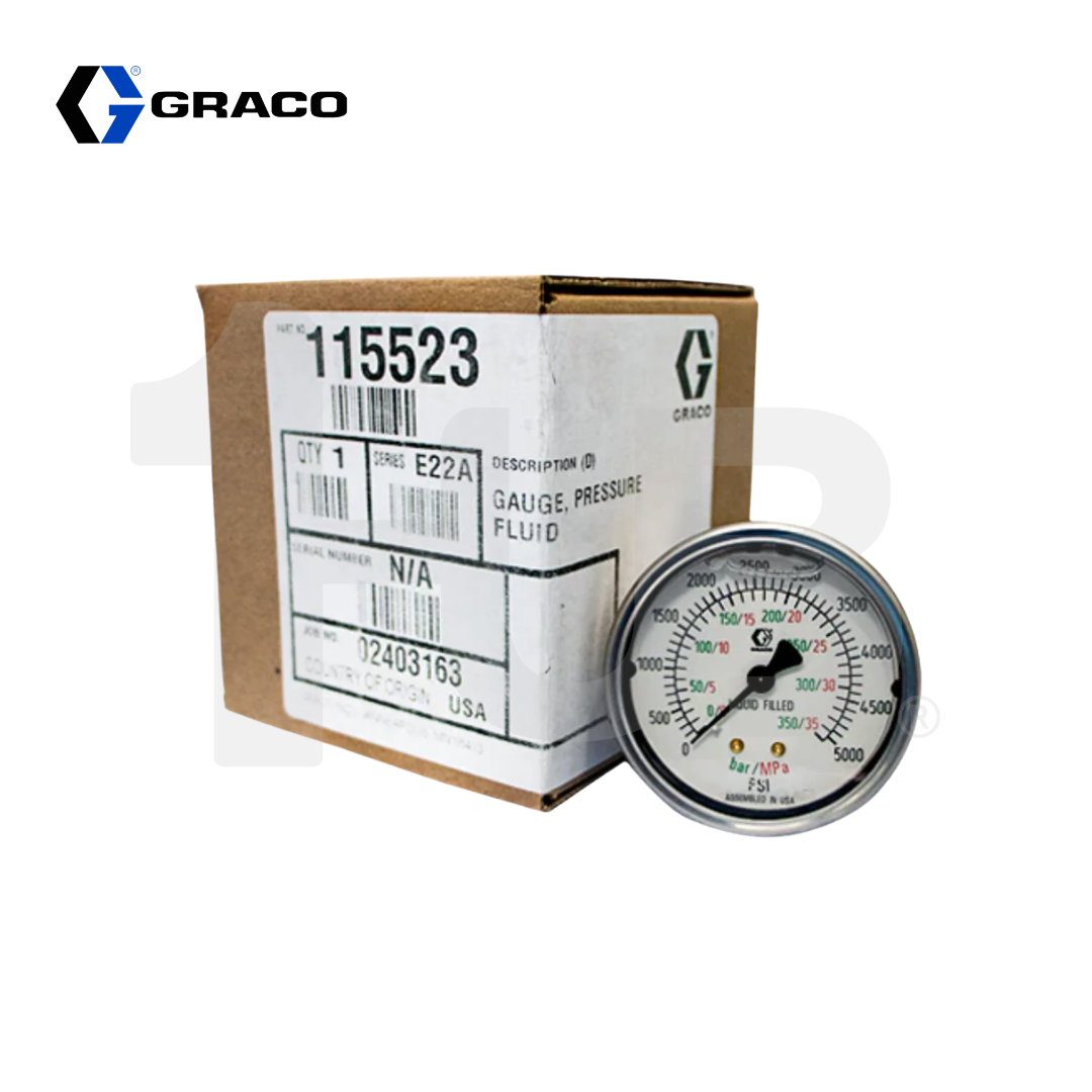 GRACO GAUGE PRESSURE FLUID 115523 3217714 ( 1 PC )