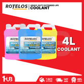 ROTELOS Heavy Duty Extended Life Coolant 4L – Long Lasting Engine Protection