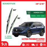 SCHAEFFLER ULTRA PREMIUM WIPER BLADE FOR HONDA CR-V 2012 - 2025 MODEL U-HOOK / MULTI-ADAPTOR BANANA TYPE