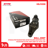 KYB BALL JOINT MITSUBISHI STRADA/TRITON/MONTERO SPORT/PAJERO MONTERO 4WD V63/65/68/73/75W, KB4T,KB8T 04-19 FR-LOW KBJ1006 SB-7842 / (4013A087) ( 1 SET )