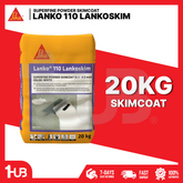SIKA LANKO® LANKOSIM SUPERFINE SKIMCOAT RENDERING POWDER FOR INTERIOR & EXTERIOR WALL AND CEILING WHITE ( 25 KG )