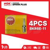 NGK SPARK PLUG HONDA / CHEVY / DAIHATSU CIVIC 1500 , 1600 (ALL) 1992-05 / CITY , JAZZ i-DSI 1997-08 / OPTRA , AVEO 1.5 2004-09 / FEROZA (W/RESISTOR) 1990-96 BKR6E-11 ( 1 BOX - 4 PCS )