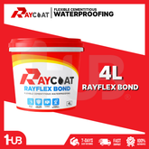 RAYCOAT RAYFLEX BOND CEMENTITIOUS WATERPROOFING COATING – FLEXIBLE CRACK PROTECTION FOR CONCRETE SURFACES ( 4L )