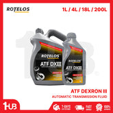 Rotelos Automatic Transmission Fluid Dexron III 1 Liter AND 2 Liters for smooth car transmission performance