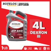 ROTELOS Automatic Transmission Fluid ATF Dexron III 4 Liters– Smooth Shifting & Transmission Protection