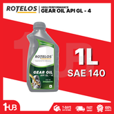 ROTELOS Gear Oil API GL-4 SAE 140 1 Liter – Heavy Duty Transmission & Gear Protection
