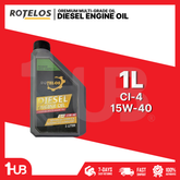 ROTELOS Heavy-Duty Diesel Engine Oil SAE 15W-40 API CI-4 1 Liter – Advanced Protection for Diesel Engines