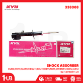 KYB SHOCK ABSORBER - GAS TYPE NISSAN CUBE,NOTE,MARCH BGZ11,BNZ11,BZ11/NE11,E11/BNK12 BK12,AK12 02-14 FRONT-LH 338068 ( 1 PC )
