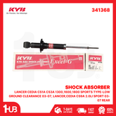 KYB SHOCK ABSORBER - GAS TYPE MITSUBISHI LANCER CEDIA CS1A CS3A 1300,1600,1800 SPORTS TYPE-LOW GROUND CLEARANCE 03-07, LANCER,CEDIA CS9A 2.0LI SPORT 03-07 REAR 341368 / MN100077 ( 1 PC )
