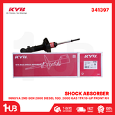 KYB SHOCK ABSORBER TOYOTA INNOVA 2ND GEN 2800 DIESEL 1GD, 2000 GAS 1TR 16-UP FRONT RH 341397 ( 1 PC )