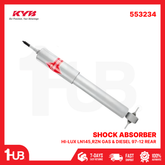 KYB SHOCK ABSORBER - GAS TYPE TOYOTA HI-LUX LN145,RZN GAS & DIESEL 97-12 REAR 553234 ( 1 PC )