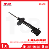 KYB SHOCK ABSORBER - GAS TYPE TOYOTA COROLLA 1300,1600 AE92(SMALL BODY) 88-92 REAR-RH 333051 ( 1 PC )