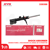 KYB SHOCK ABSORBER HYUNDAI GRAND STAREX , H100 WAGON 2.5L DIESEL 09-14 FRONT RH 339398 ( 1 PC )