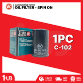 VIC OIL FILTER SPIN ON VIC C-102 TOYOTA 3K , 4K , 18R , 21R C-102 1050710 ( 1 PC )