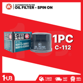 VIC OIL FILTER DOUBLE CORE VIC DC-02 TOYOTA CAMRY 3.0 V 1MZ-FE 02-06 (REPLACES C-111 / 114) C-112 5548195 ( 1 PC )