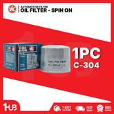 VIC OIL FILTER SPIN ON VIC C-304 FORD LASER , KIA PRIDE , SORENTO GAS GE3500 , HYUNDAI ELANTRA / GETZ / MATRIX / TUCSON GAS C-304 19244 ( 1 PC )