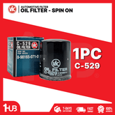 VIC OIL FILTER SPIN ON VIC C-529 8-98165-071-0 ISUZU D-MAX 2.5/3.0 4JH-1 2014, D-MAX LS 4WD &2WD 2018, MU-X 3.0 2018 C-529 2589902 ( 1 PC )