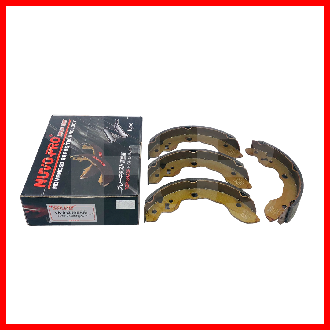 NUVO-PRO  BRAKE SHOE SUZUKI MULTICAB REAR VK-943 2460591 ( 1 SET )