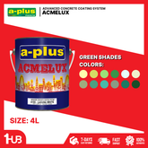 A-Plus Acmelux® Green Paint Shades (4L) | Premium Acrylic Solvent-Based Colors