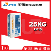 RAYCO RM10 Rendering Mortar 25kg | Ready-Mix Cement Render for Wall Plastering & Surface Repair